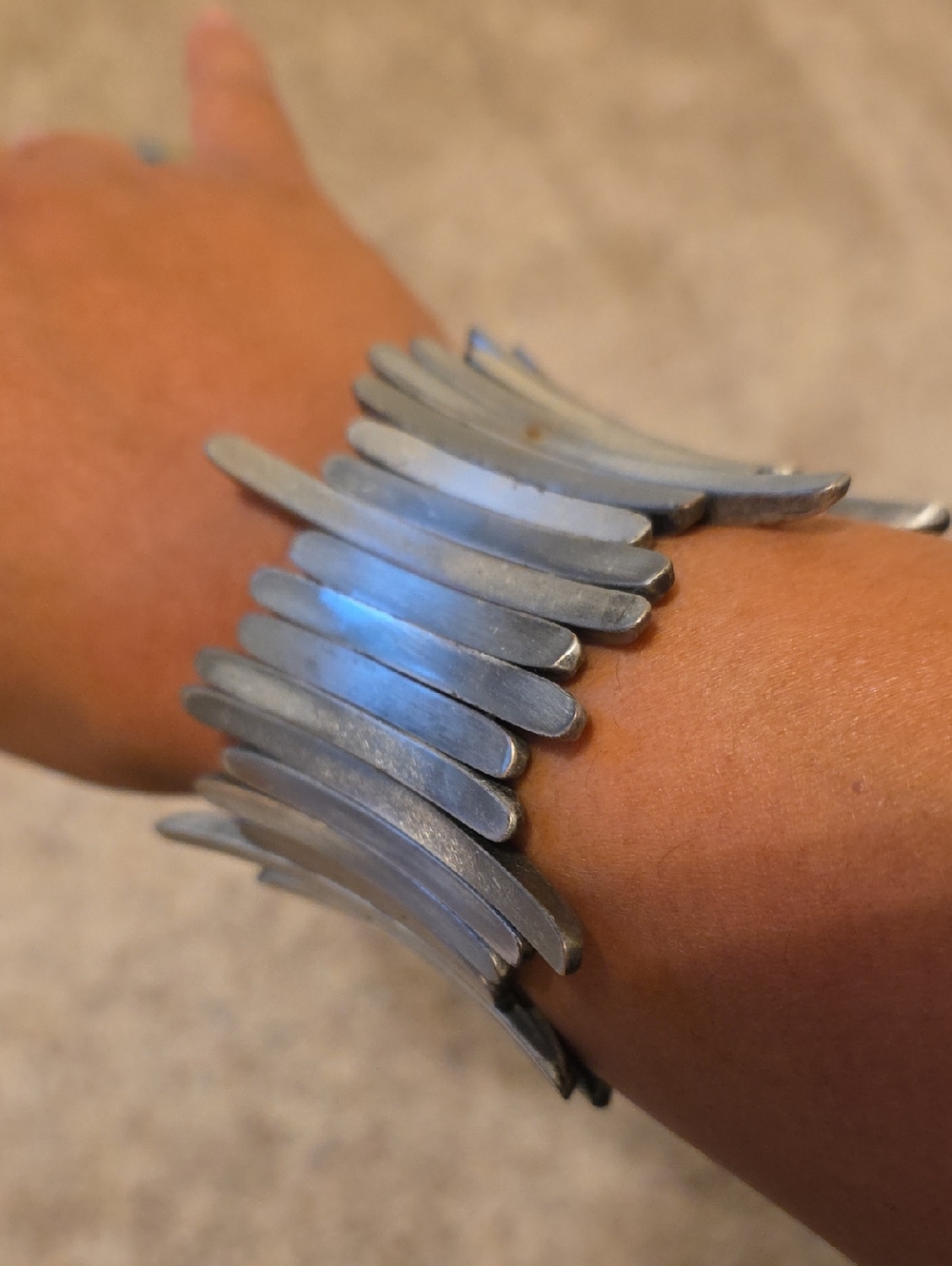Chunky Silver Statement Bracelet